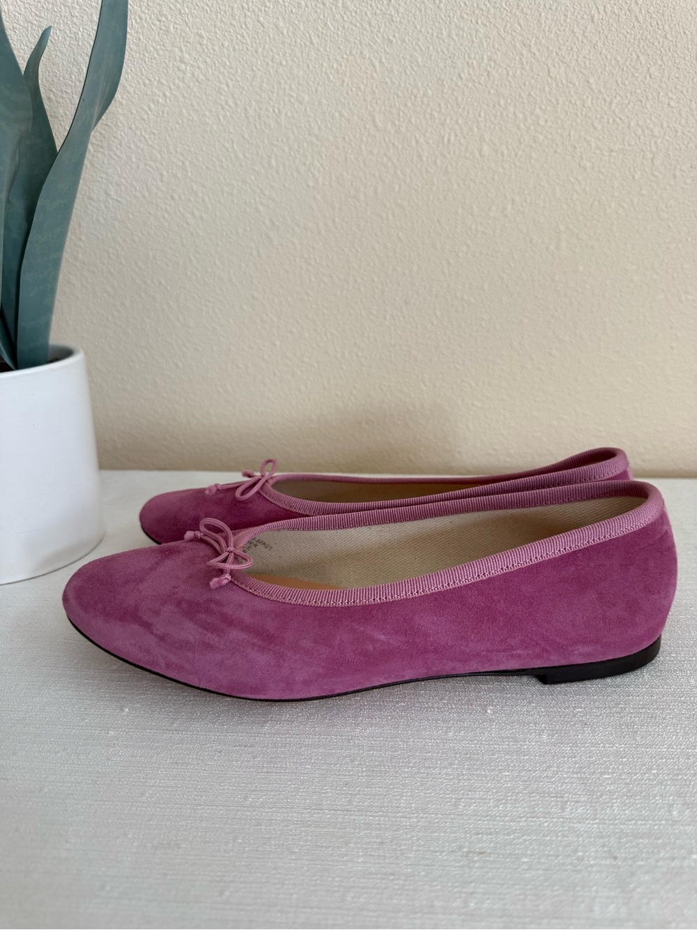 New J.Crew Women’s Suede Ballet Flats in Dusty Rose